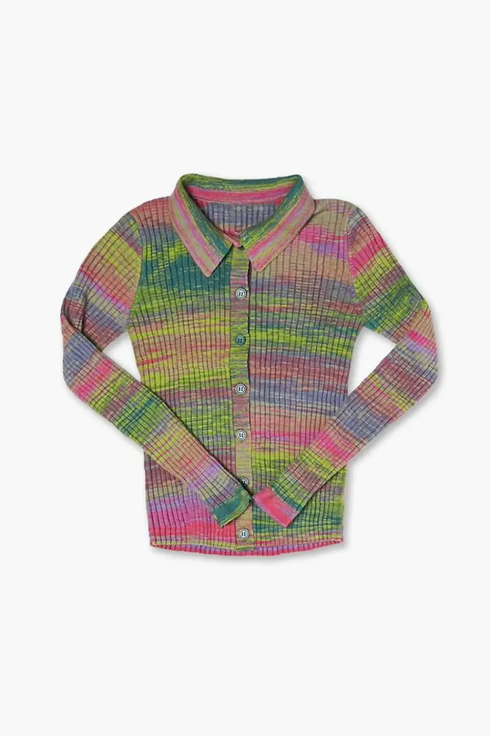 Girls Abstract Print Cardigan Sweater (Kids)
