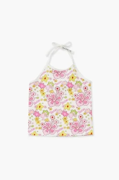 Girls Barbie® Floral Halter Top (Kids)