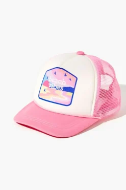 Girls Beach Vibes Graphic Trucker Hat (Kids)