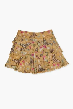 Girls Butterfly Print Skirt (Kids)