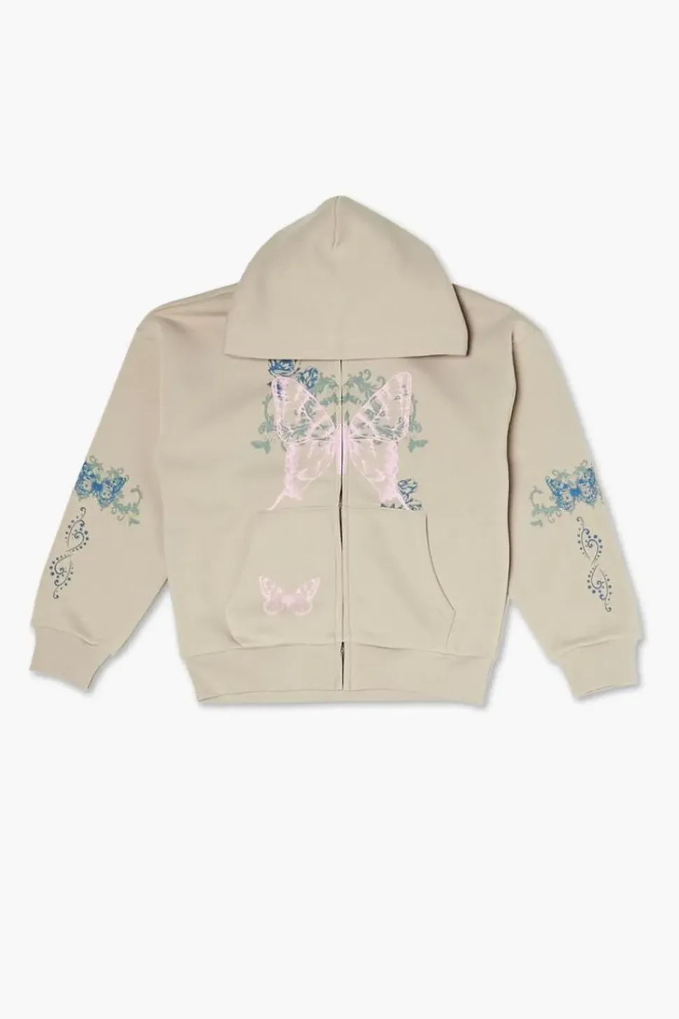 Girls Butterfly Zip-Up Hoodie (Kids)