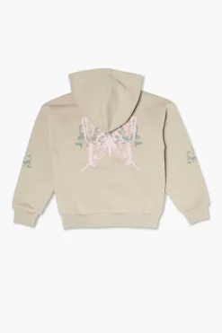Girls Butterfly Zip-Up Hoodie (Kids)