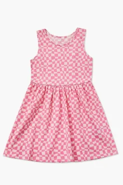 Girls Checkered A-Line Dress (Kids)