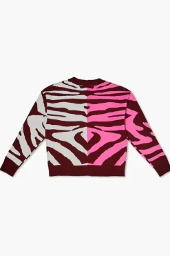 Girls Colorblock Zebra Cardigan (Kids)