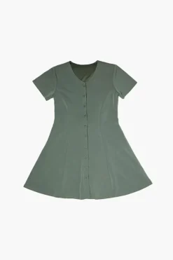 Girls Crepe A-Line Dress (Kids)