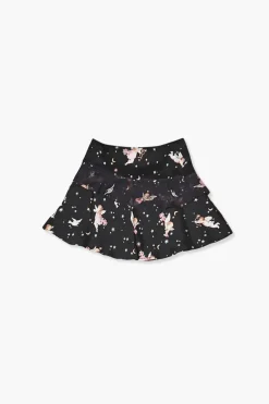 Girls Cupid Print Skater Skirt (Kids)