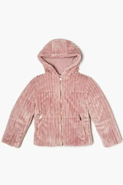 Girls Faux Fur Zip-Up Coat (Kids)