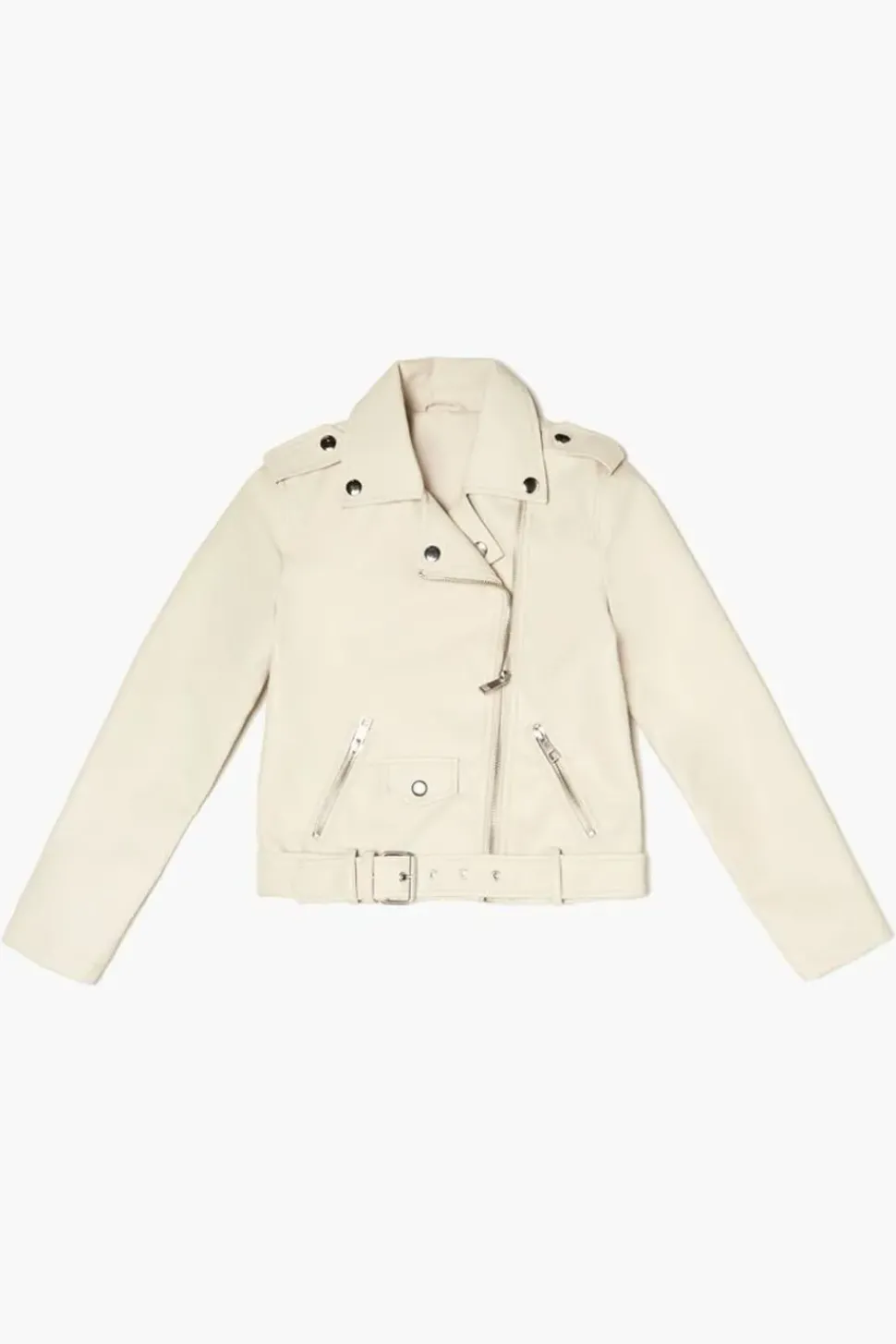 Girls Faux Leather Moto Jacket (Kids)