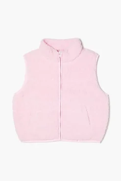 Girls Faux Shearling Vest (Kids)