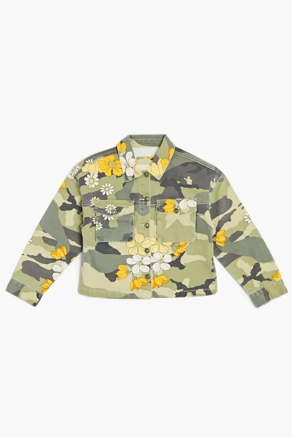 Girls Floral Camo Jacket (Kids)