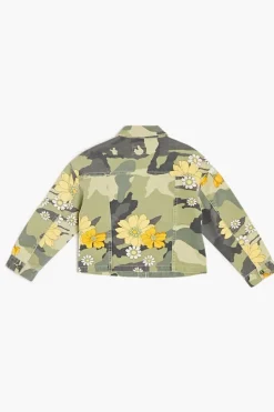 Girls Floral Camo Jacket (Kids)