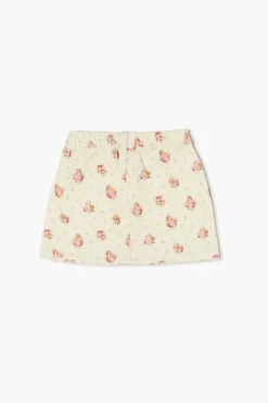Girls Floral Corduroy Skirt (Kids)