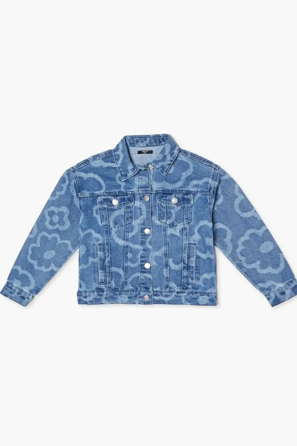 Girls Floral Denim Shacket (Kids)
