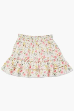Girls Floral Flounce Skirt (Kids)