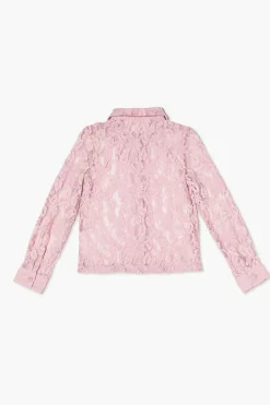 Girls Floral Lace Shirt (Kids)