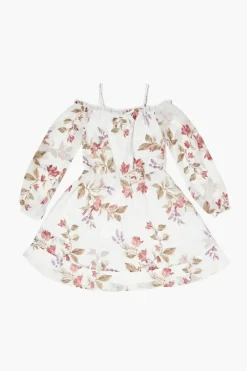 Girls Floral Off-The-Shoulder Dress (Kids)