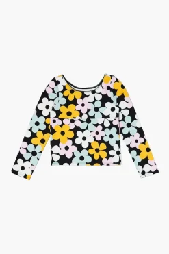 Girls Floral Print Long-Sleeve Top (Kids)