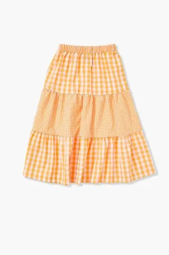 Girls Gingham Maxi Skirt (Kids)