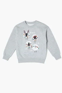Girls Holiday Sheep Graphic Pullover (Kids)