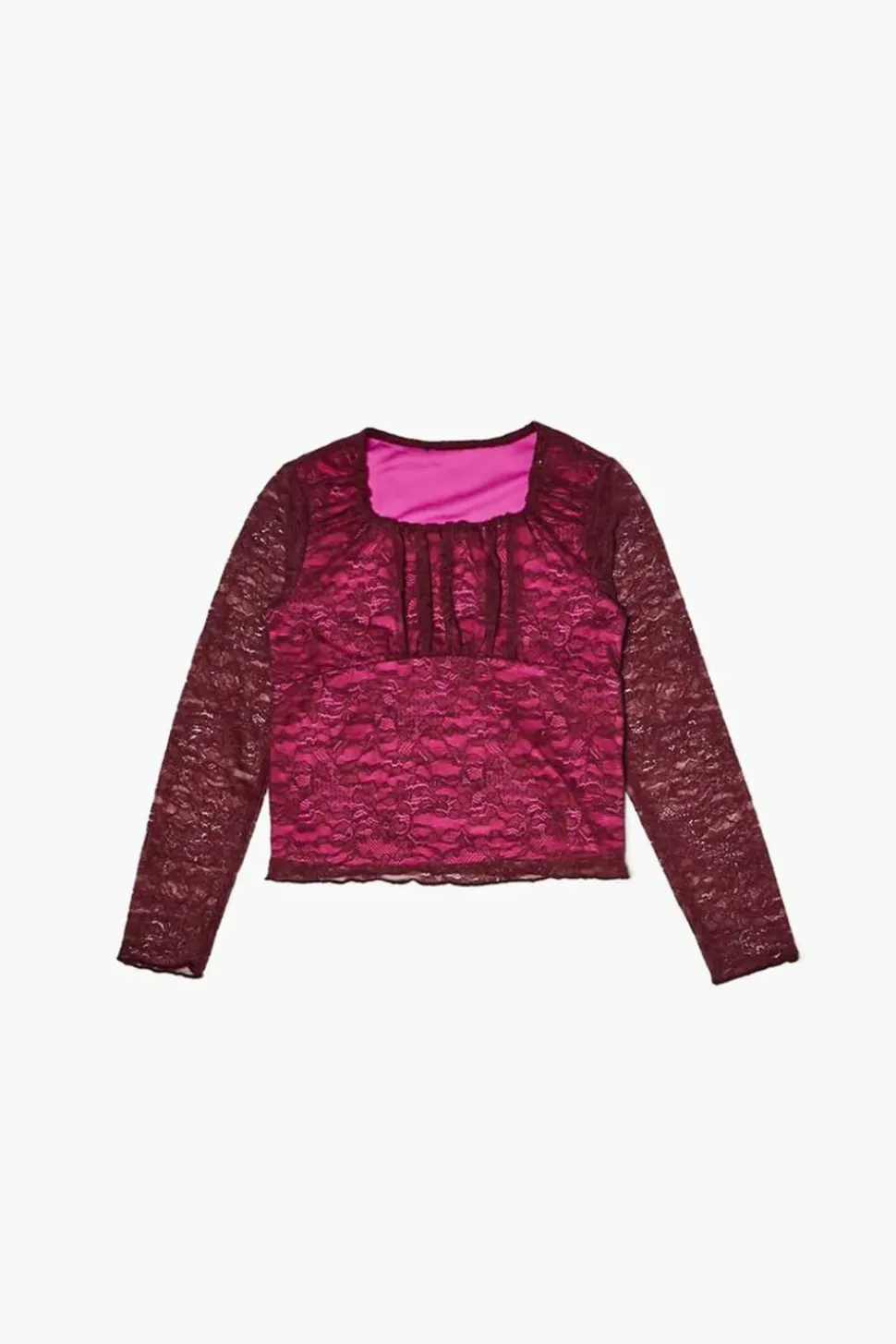 Girls Lace Pintucked Top (Kids)