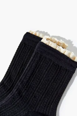 Girls Lace-Trim Crew Socks (Kids)