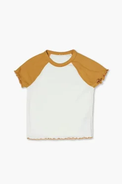 Girls Lettuce-Edge Raglan Tee (Kids)