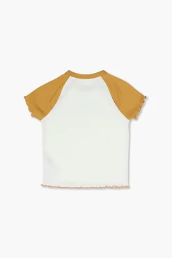 Girls Lettuce-Edge Raglan Tee (Kids)