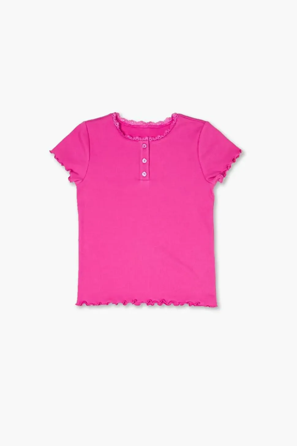 Girls Lettuce-Edge Top (Kids)