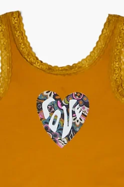 Girls Love Heart Graphic Tank Top (Kids)
