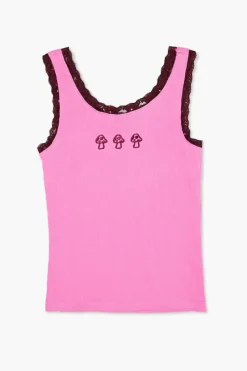 Girls Mushroom Graphic Tank Top (Kids)