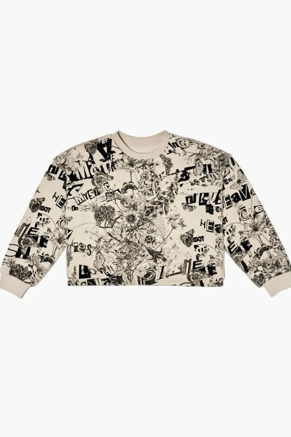 Girls Nature Graphic Cropped Pullover (Kids)