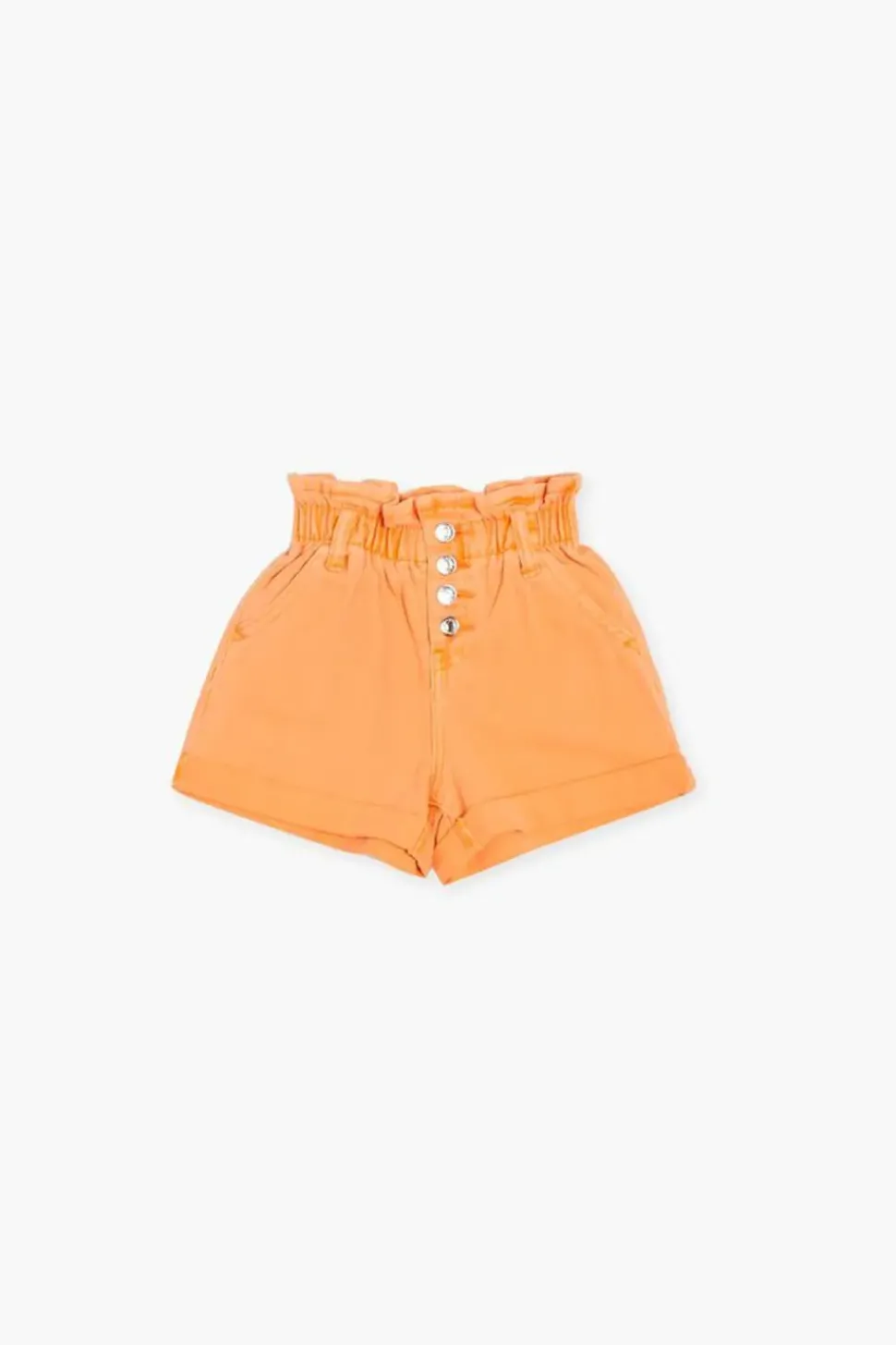 Girls Paperbag Denim Shorts (Kids)