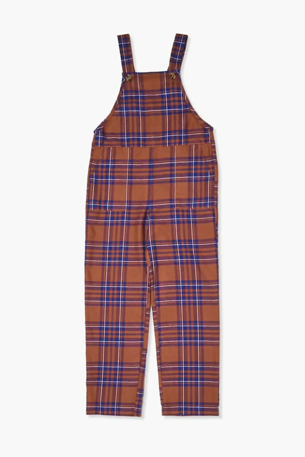 Girls Plaid Overalls (Kids)