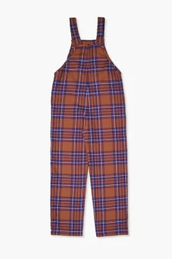 Girls Plaid Overalls (Kids)