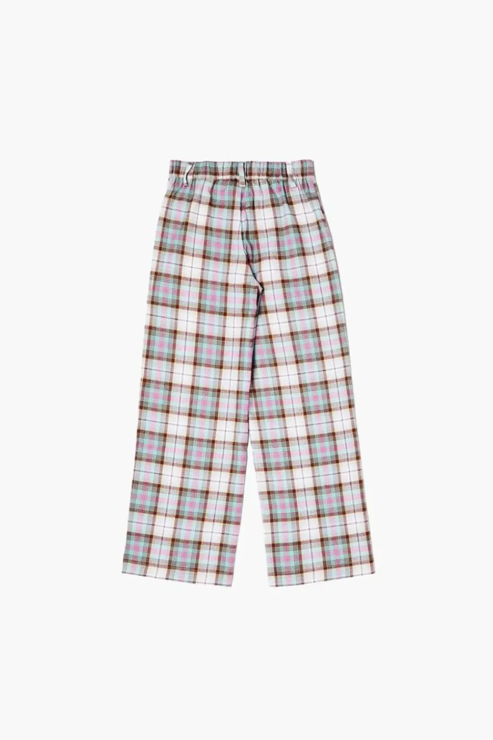 Girls Plaid Straight-Leg Pants (Kids)