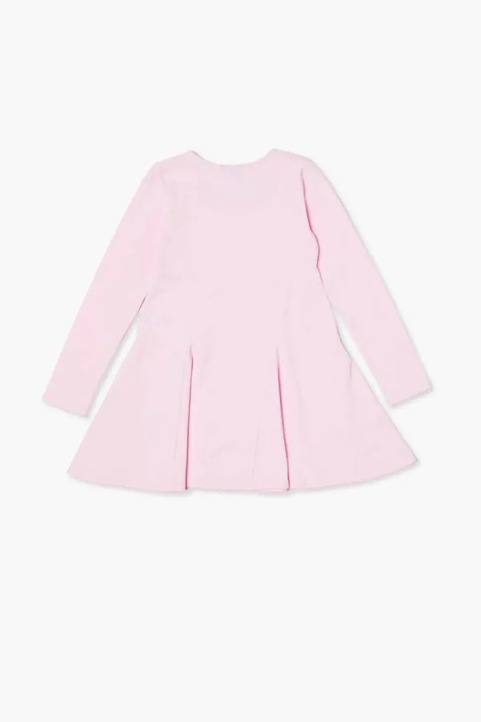 Girls Pleated Long-Sleeve Skater Dress (Kids)