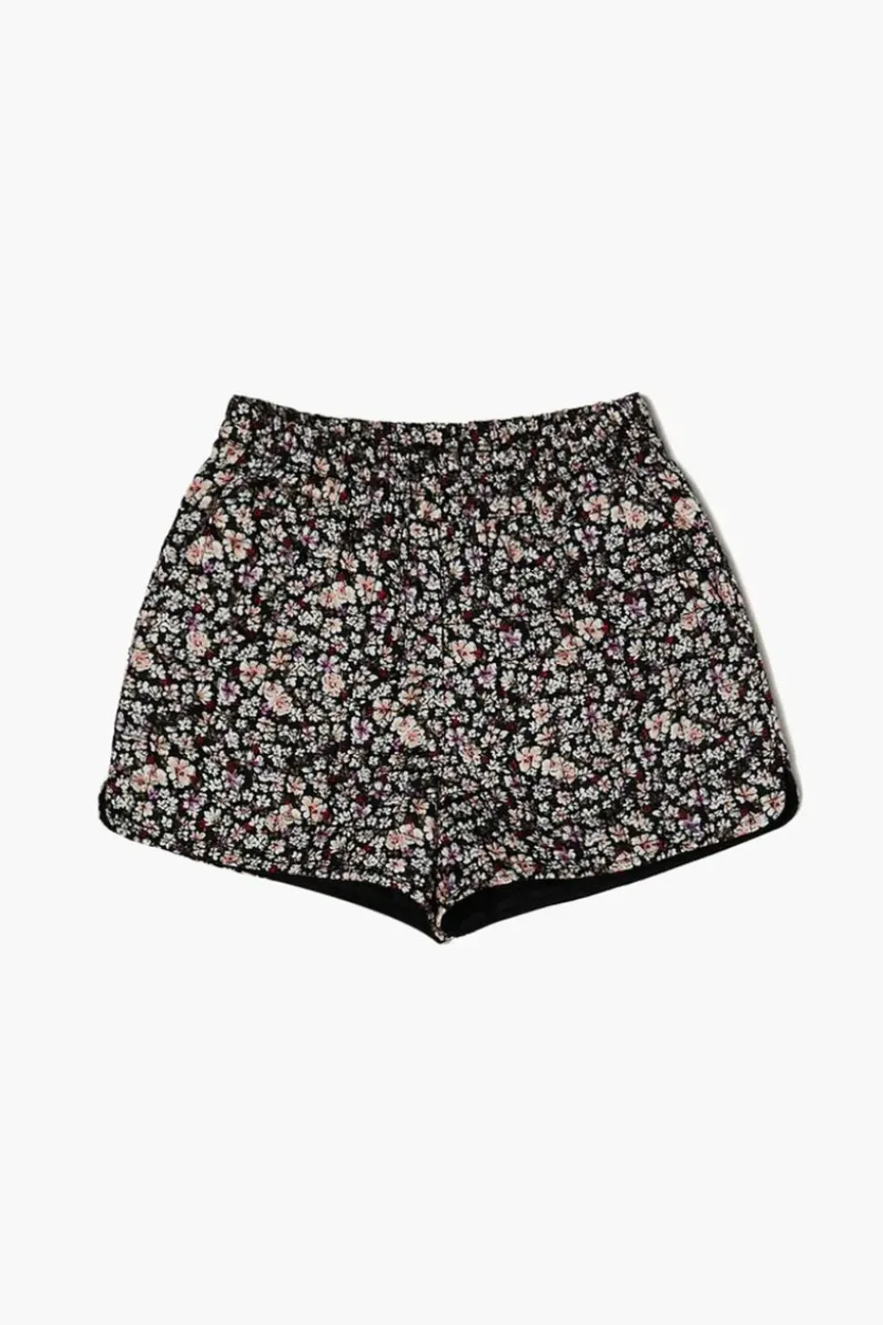 Girls Quilted Floral Print Shorts (Kids)