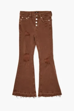 Girls Recycled Cotton Flare Jeans (Kids)