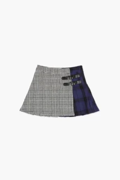 Girls Reworked Plaid Skirt (Kids)