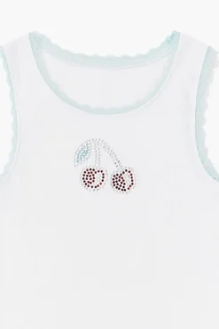 Girls Rhinestone Cherry Tank Top (Kids)