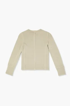 Girls Ribbed Henley Top (Kids)