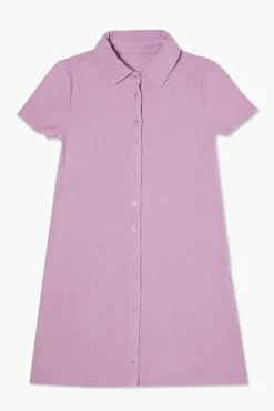 Girls Ribbed Knit Shirt Dress (Kids)