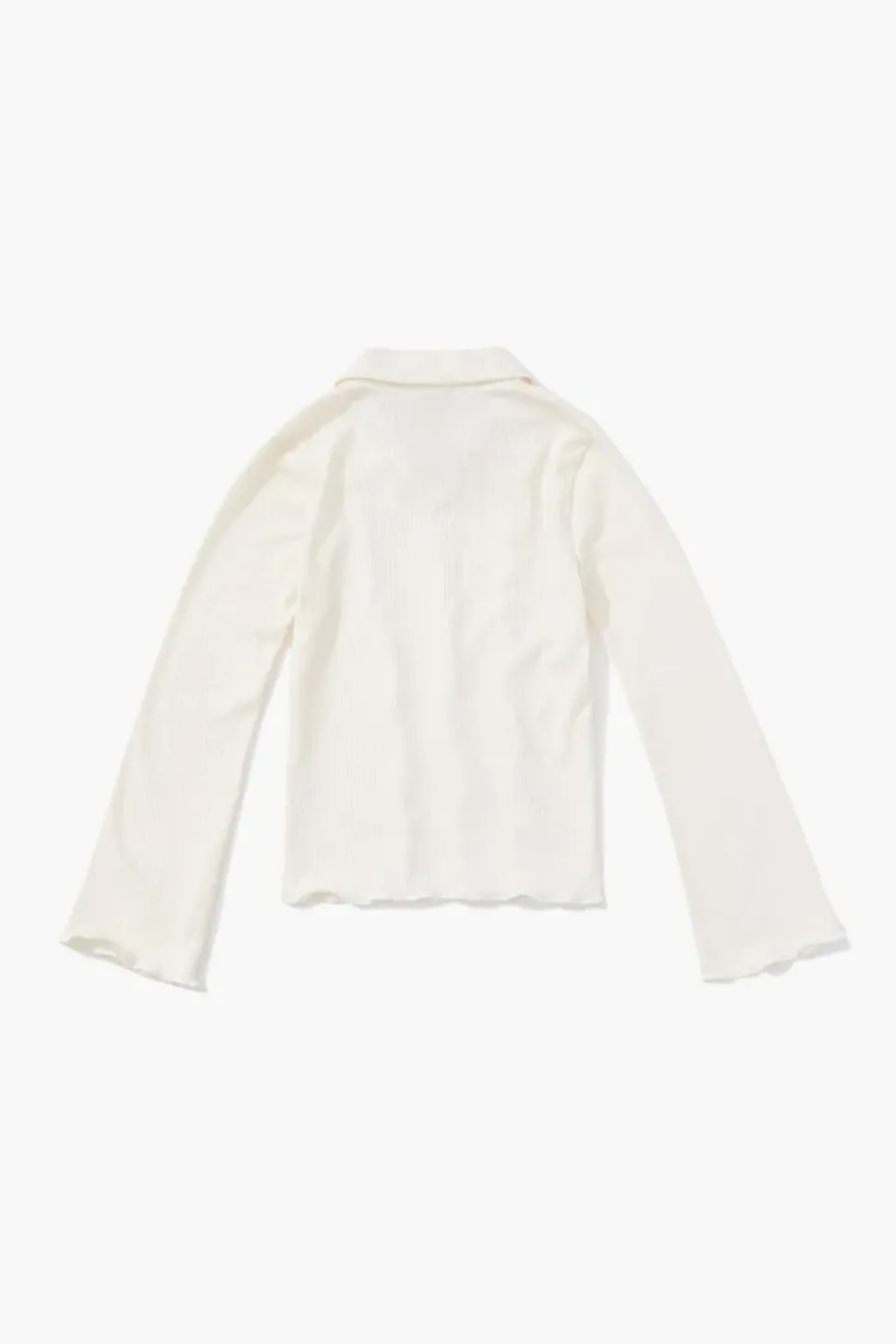 Girls Ribbed Lettuce-Edge Top (Kids)
