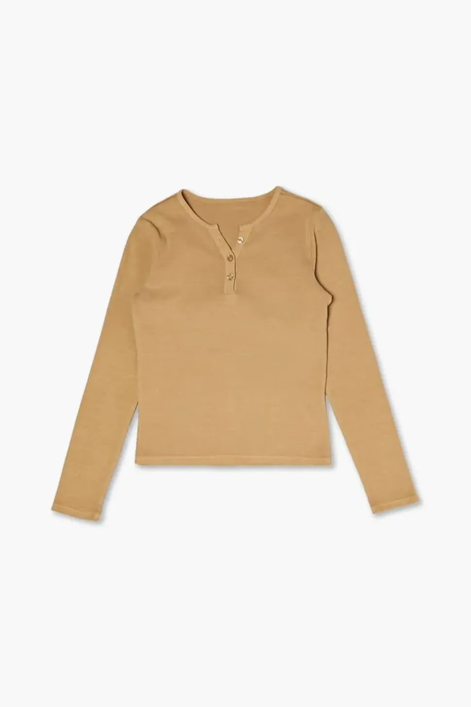 Girls Rib-Knit Henley Top (Kids)