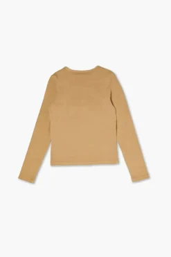 Girls Rib-Knit Henley Top (Kids)