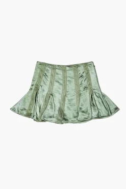 Girls Satin Pleated Skirt (Kids)