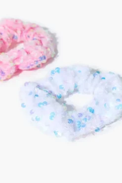 Girls Sequin Hair Scrunchie Set (Kids)