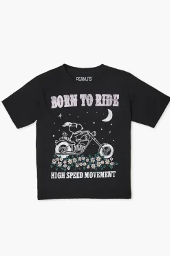 Girls Snoopy Motorcycle Graphic Tee (Kids)
