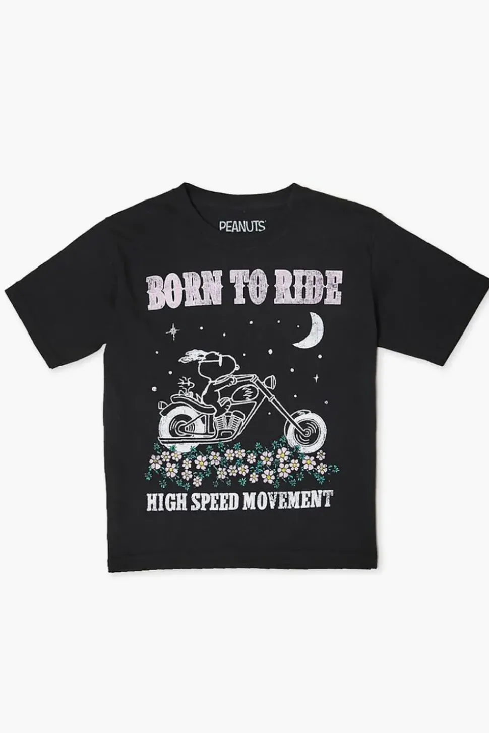 Girls Snoopy Motorcycle Graphic Tee (Kids)