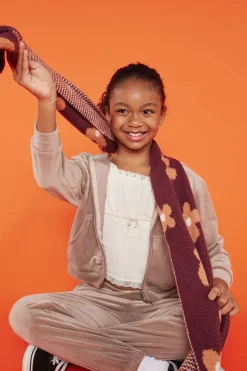 Girls Velvet Zip-Up Hoodie (Kids)